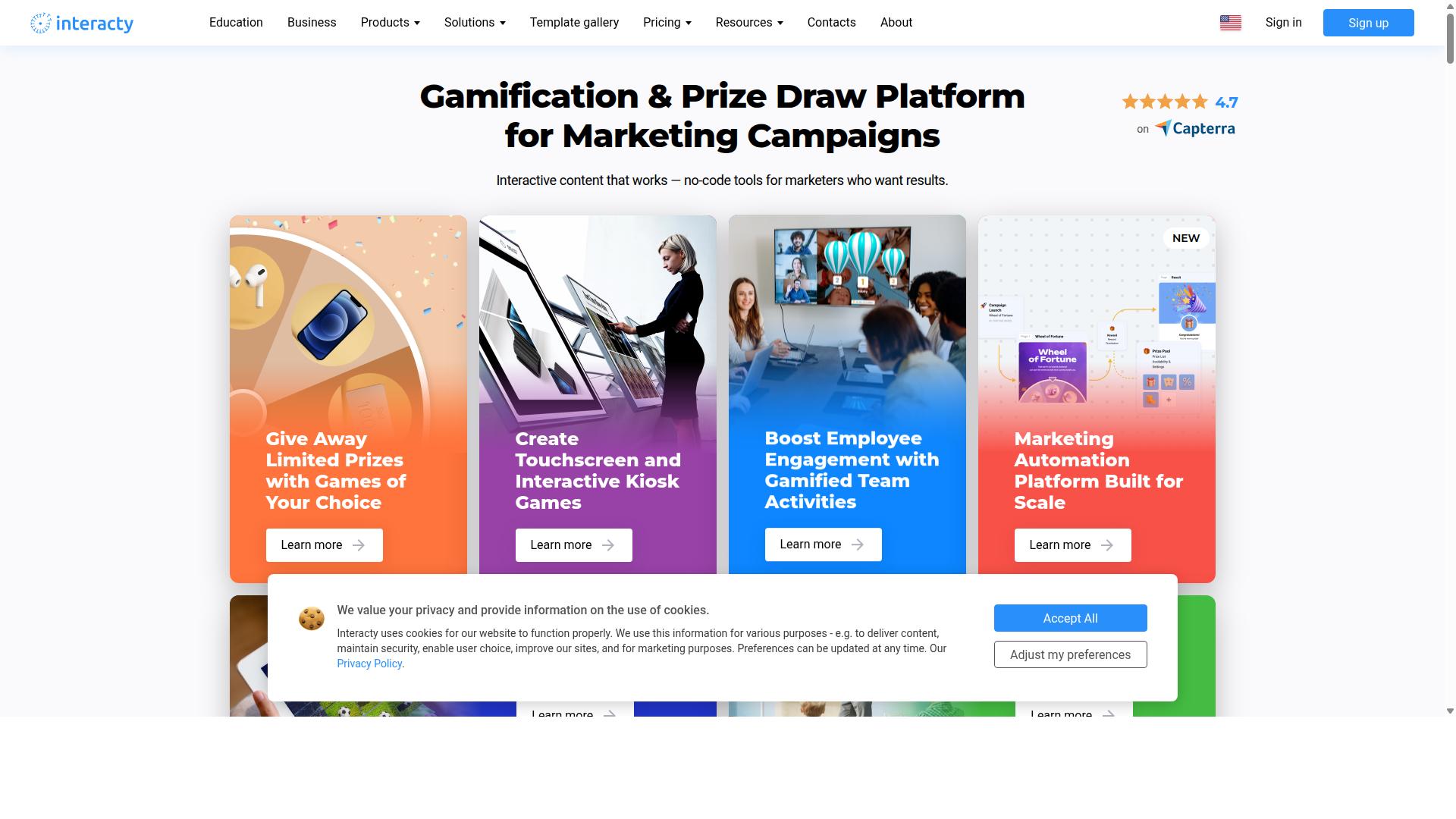 Interacty website