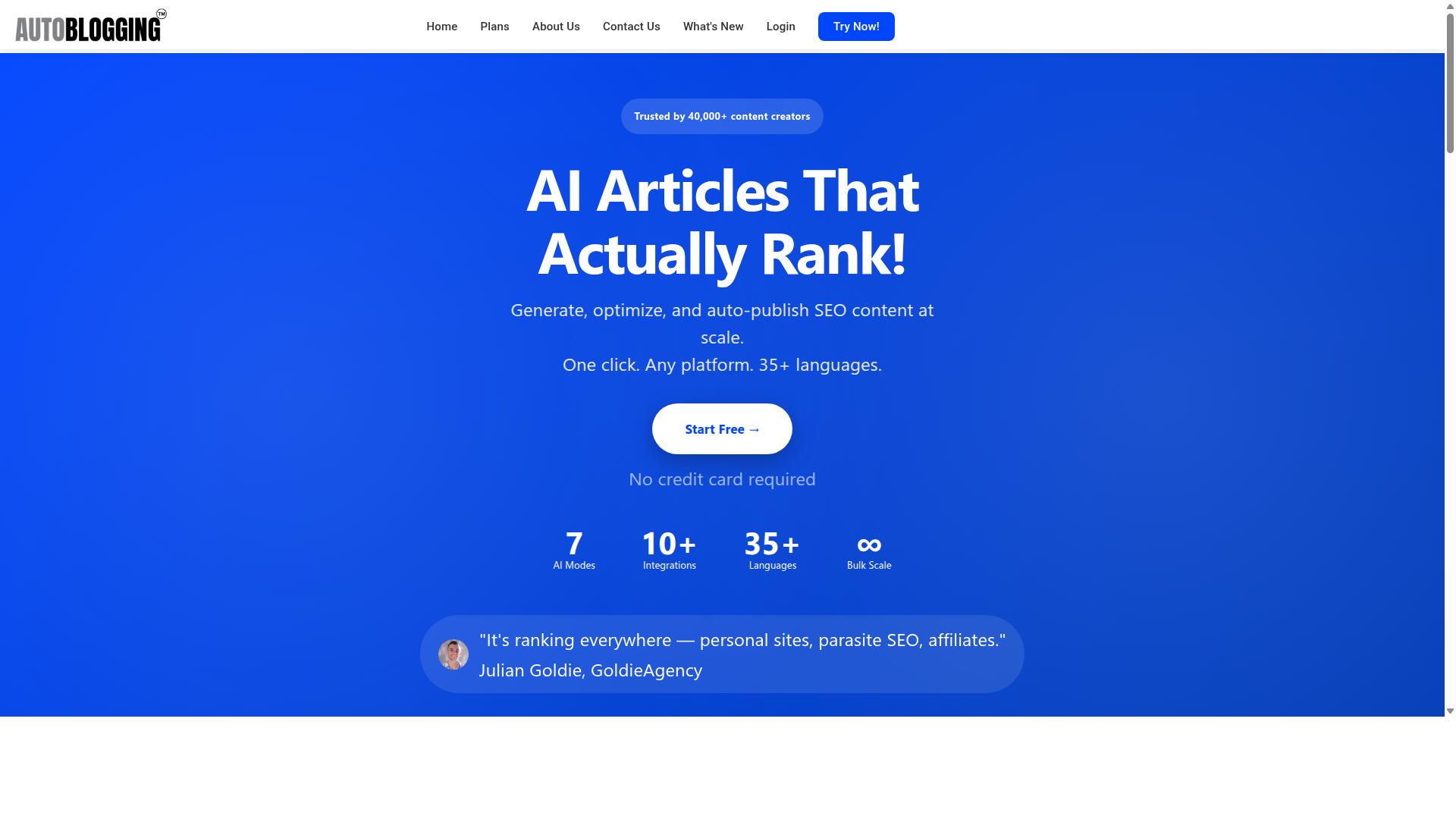 HubSpot AI Blog Writer vs. Autoblogging.ai